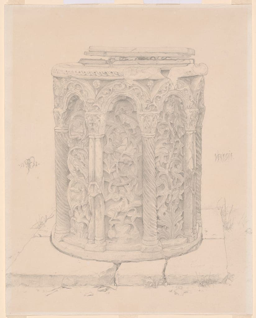 A Byzantine Well-head by Frederic Leighton, 1st Baron Leighton of Stretton
English, 1830-1896 — fine art print