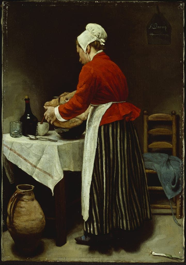 The Maid by François Bonvin (French, 1817–1887) — fine art print