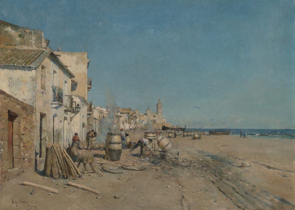 Sitges by Juan Roig y Soler (Spanish, 1852–1909) — fine art print