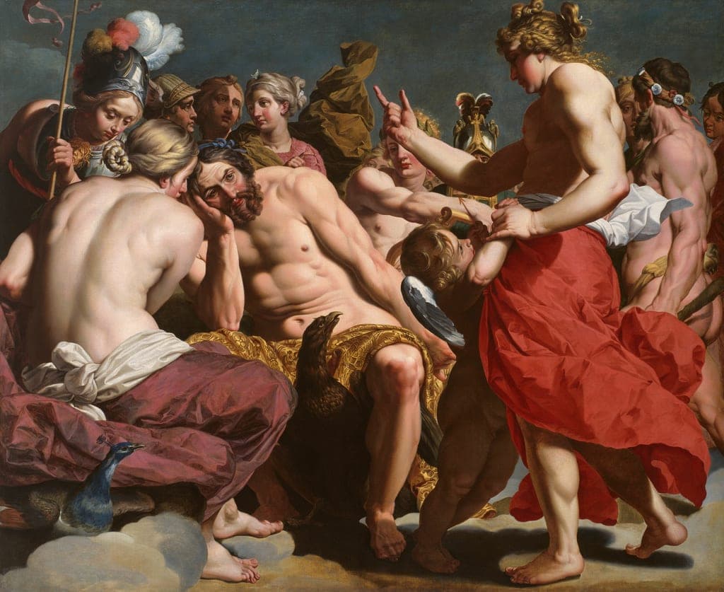 Jupiter Rebuked by Venus by Abraham Janssens (Flemish, c. 1575-1632) — fine art print