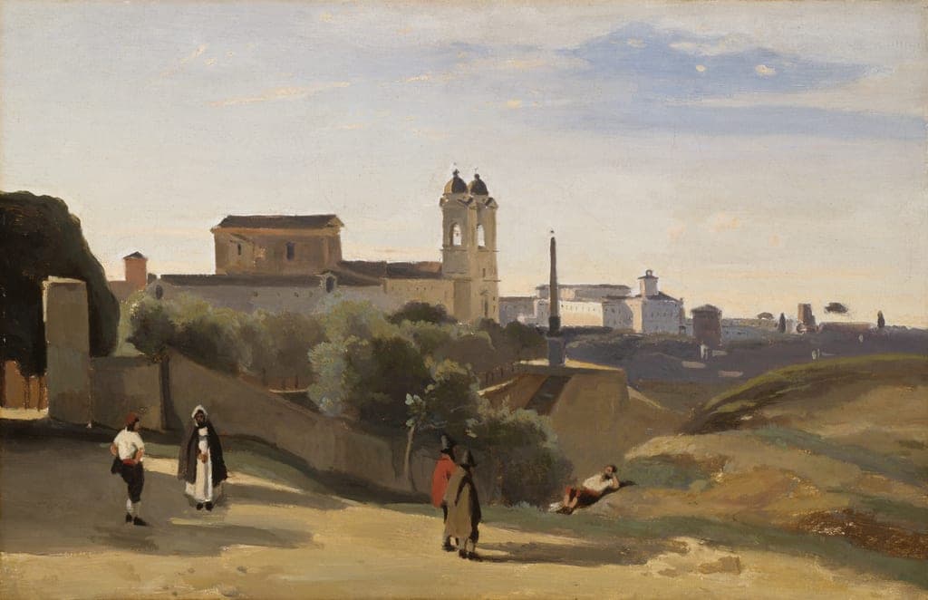Monte Pincio, Rome by Jean-Baptiste-Camille Corot (French, 1796–1875) — fine art print