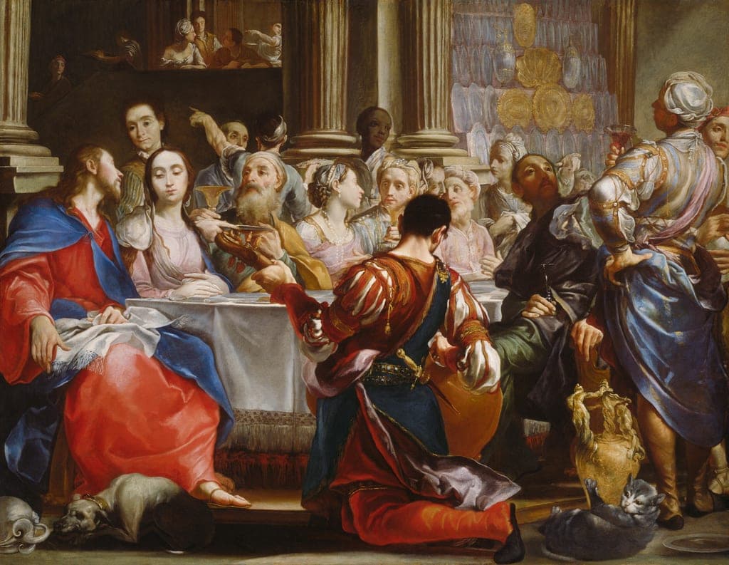 The Wedding at Cana by Giuseppe Maria Crespi (Italian, 1665–1747) — fine art print