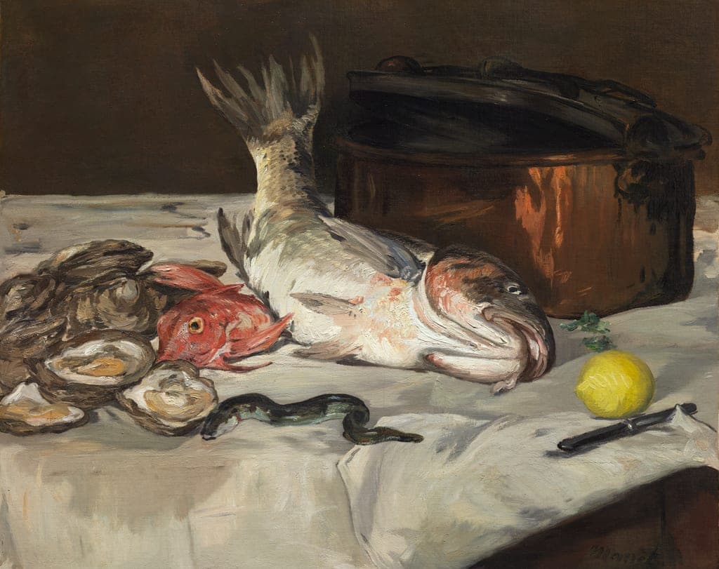 Fish (Still Life) by Édouard Manet (French, 1832–1883) — fine art print