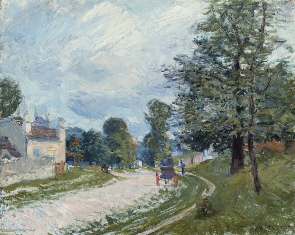 A Turn in the Road by Alfred Sisley (British, active in France, 1839–1899) — fine art print