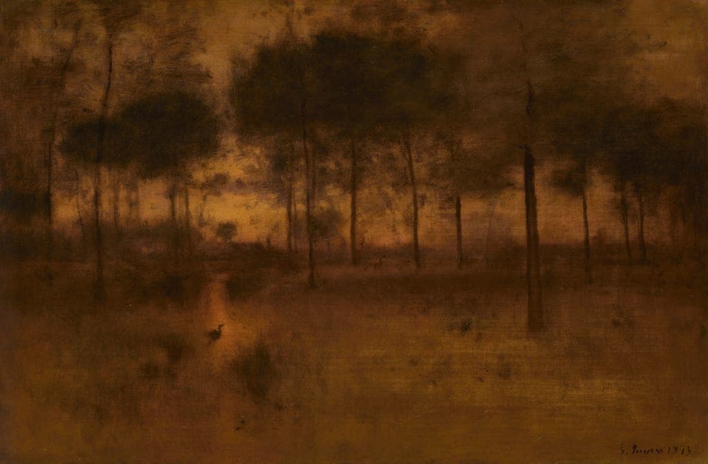 The Home of the Heron by George Inness (American, 1825–1894) — fine art print
