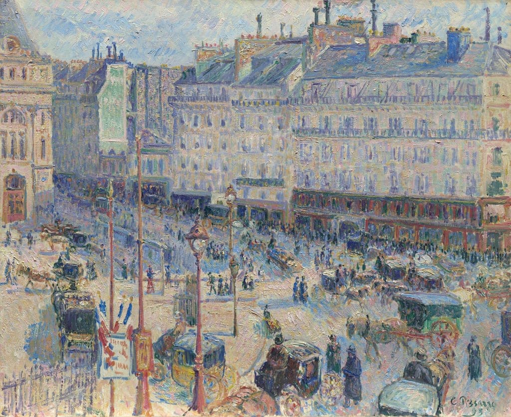 The Place du Havre, Paris by Camille Pissarro (French, 1830–1903) — fine art print