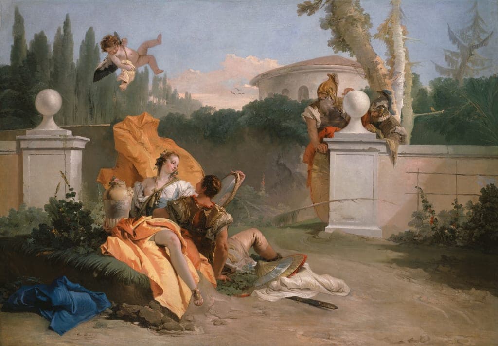 Rinaldo and Armida in Her Garden by Giovanni Battista Tiepolo (Italian, 1696–1770) — fine art print