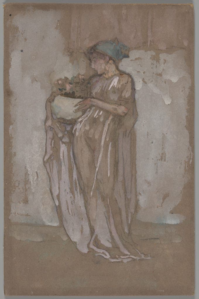 The Little Blue Cap by James McNeill Whistler
American, 1834-1903 — fine art print