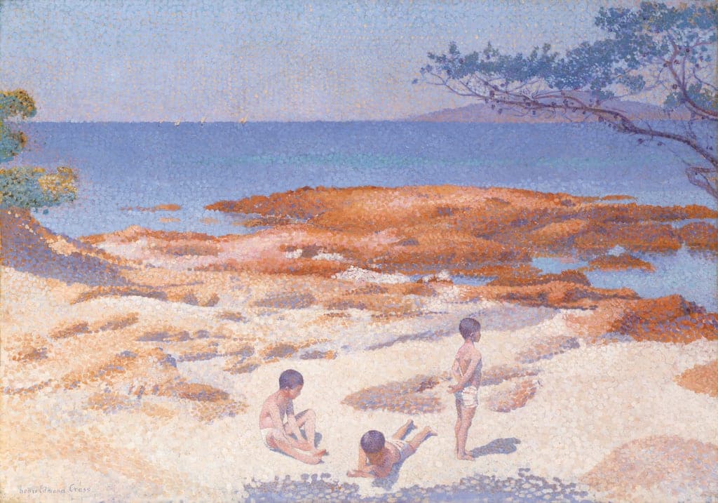 Beach at Cabasson (Baigne-Cul) by Henri Edmond Cross (French, 1856–1910) — fine art print