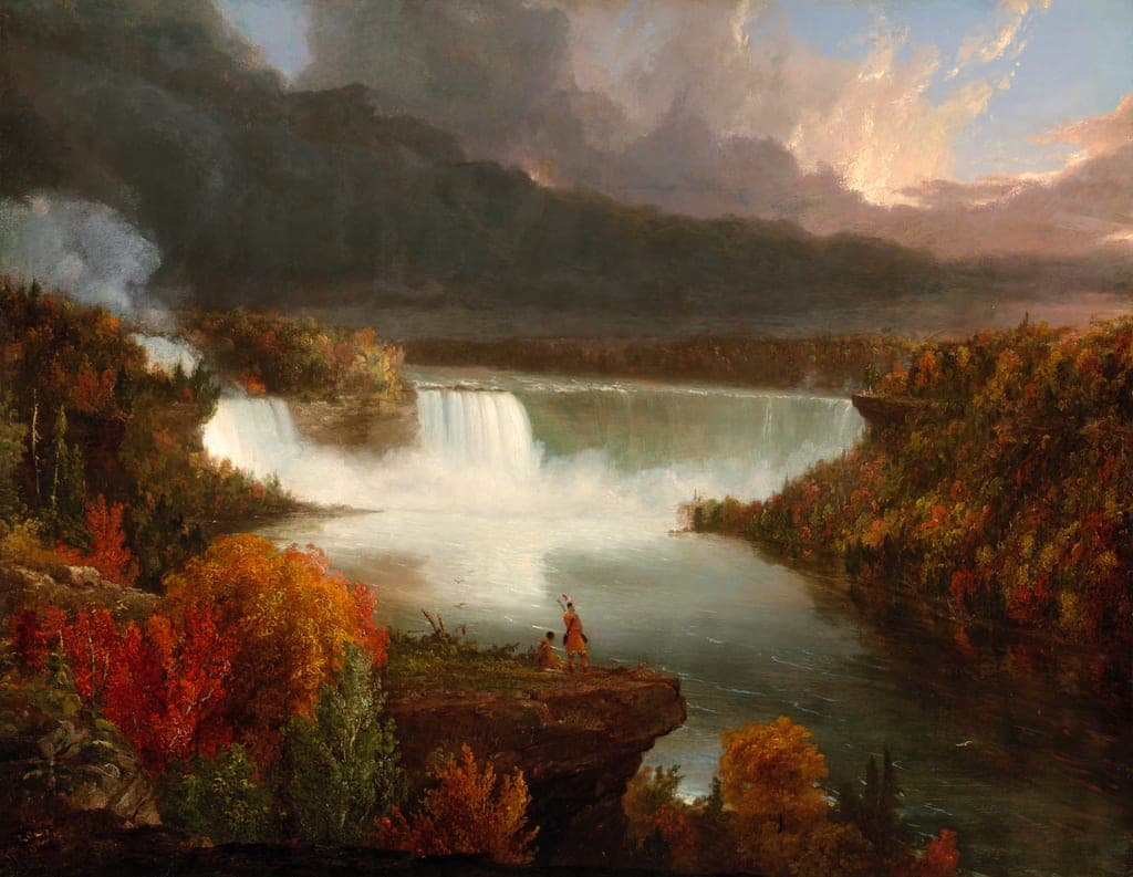 Distant View of Niagara Falls by Thomas Cole (American, born England, 1801–1848) — fine art print