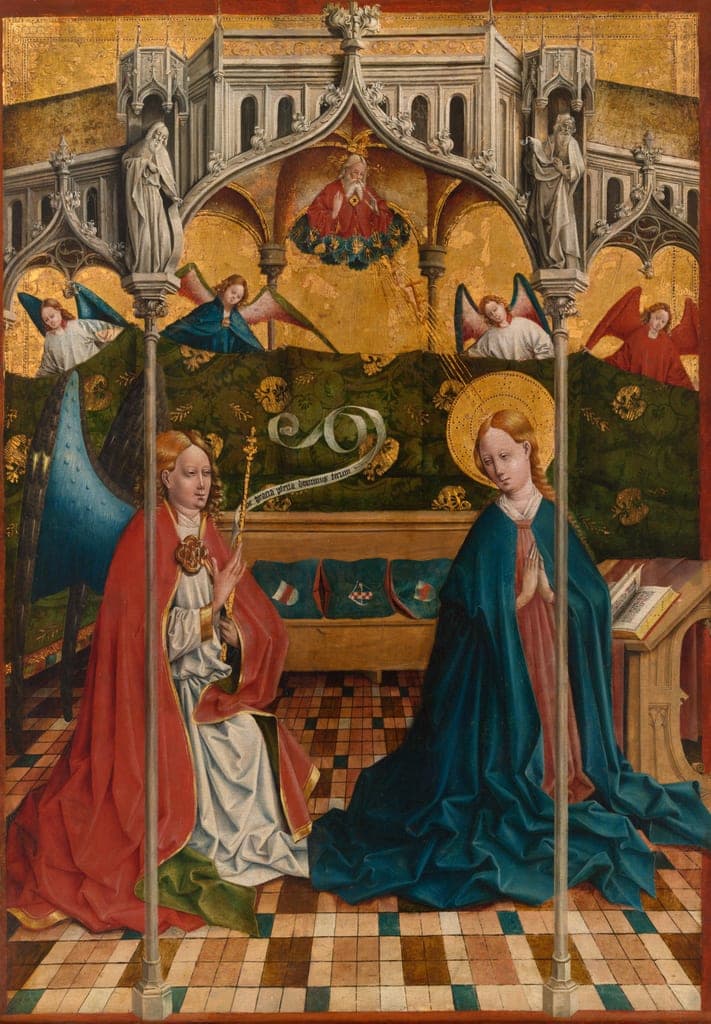 The Annunciation by Johann Koerbecke (German, about 1420–1490) — fine art print