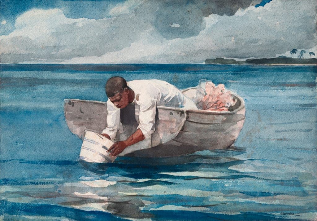 The Water Fan by Winslow Homer
American, 1836-1910 — fine art print