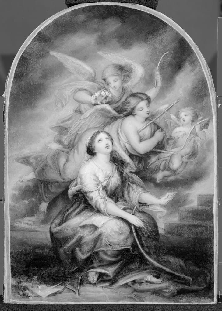St. Cecilia by Antoine Wiertz (Belgian, 1806–1865) — fine art print