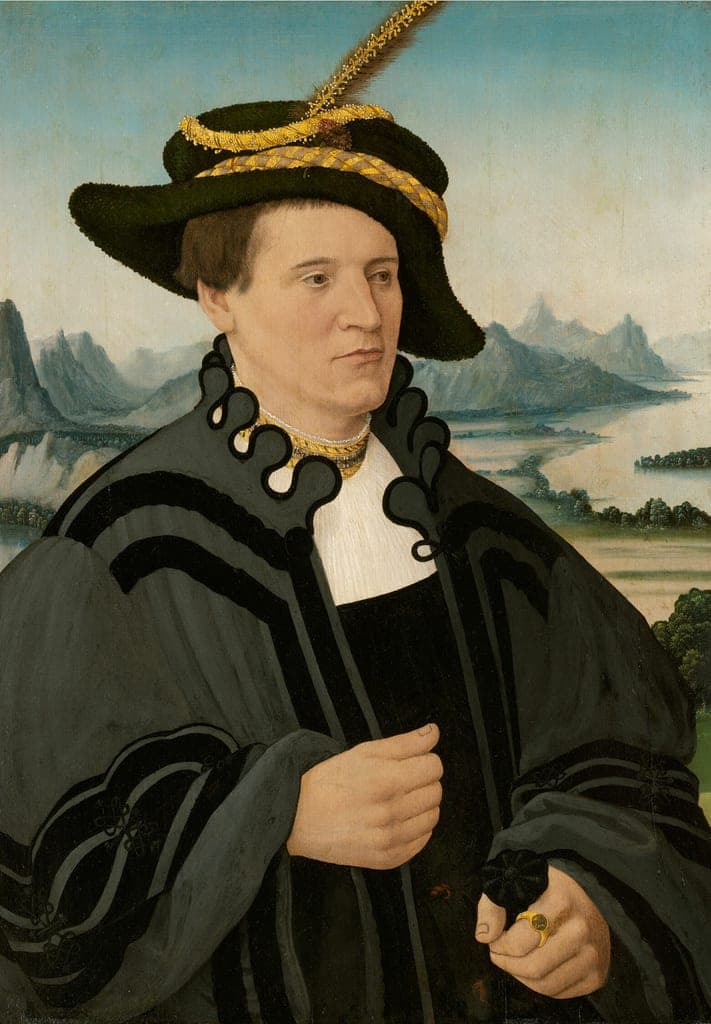 Portrait of Fridrich Rorbach by Conrad Faber von Creuznach (German, c. 1500–by 1553) — fine art print