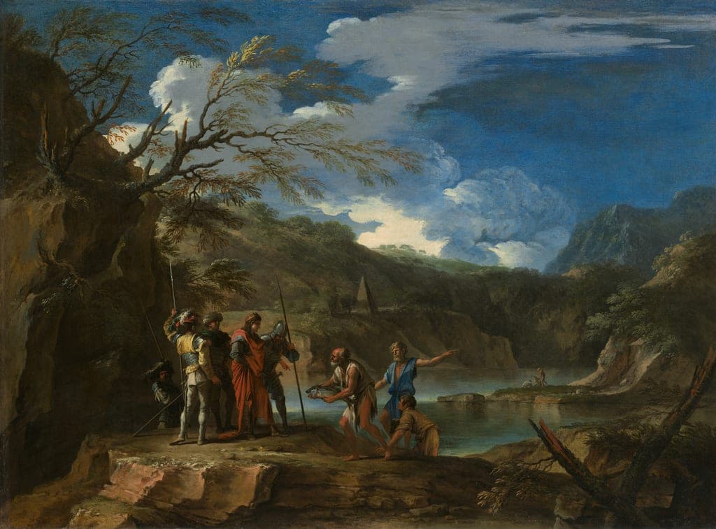 Polycrates and the Fisherman by Salvator Rosa (Italian, 1615–1673) — fine art print