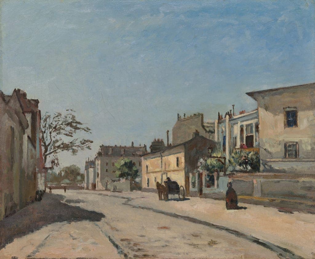 French Street Scene by Edouard Béliard (French, active 1873-77) — fine art print