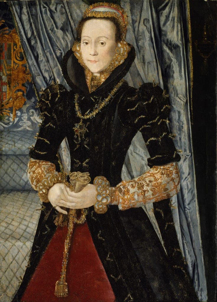 Portrait of a Lady of the Wentworth Family (Probably Jane Cheyne) by Hans Eworth (Flemish, active England, 1545–73/74) — fine art print