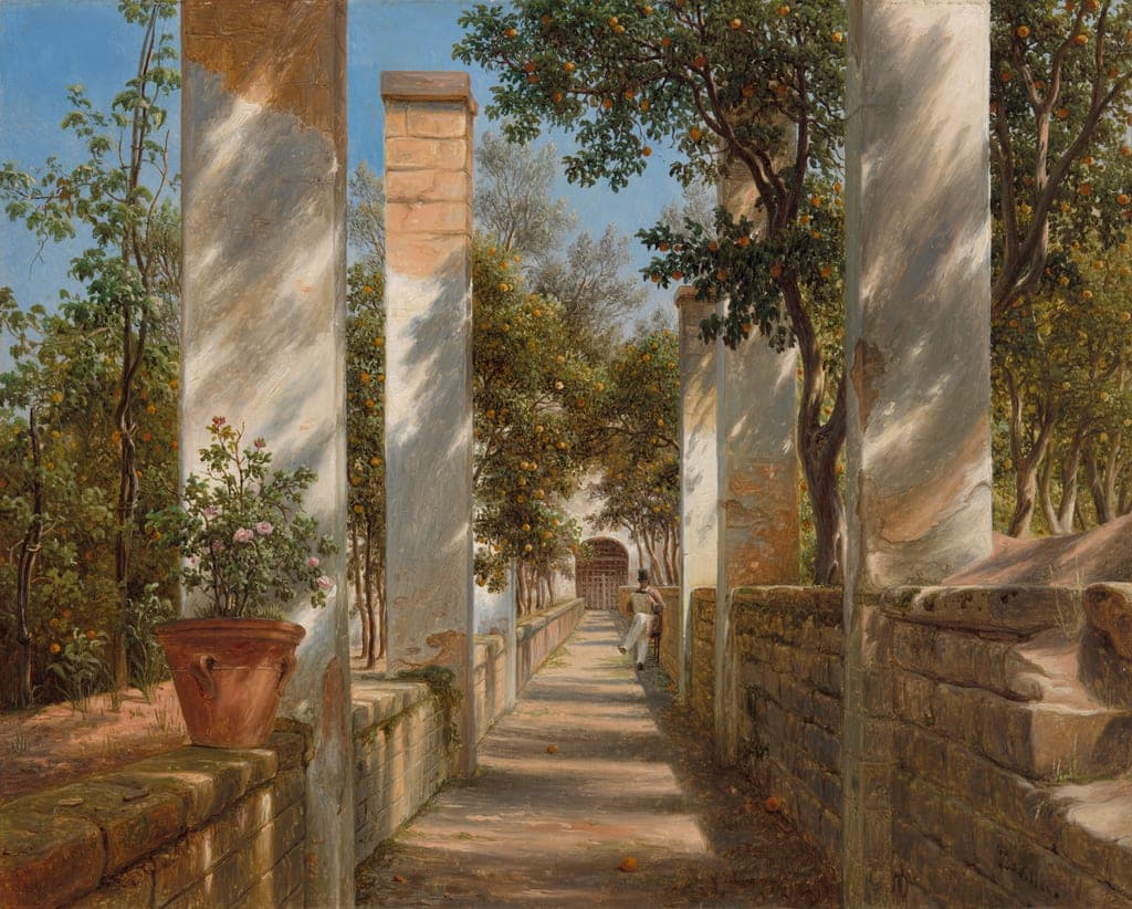 Pergola with Oranges by Thomas Fearnley (Norwegian, 1802–1842) — fine art print