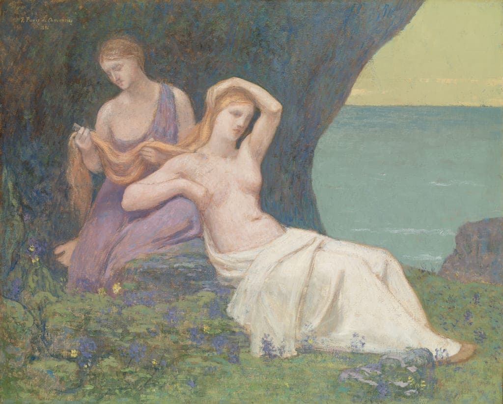 In the Heather by Pierre Puvis de Chavannes (French, 1824–1898) — fine art print
