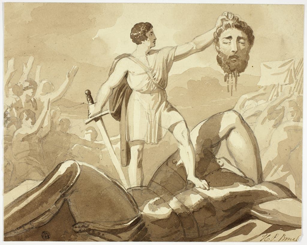 David and Goliath by Henry Pierce Bone
English, 1779-1855 — fine art print