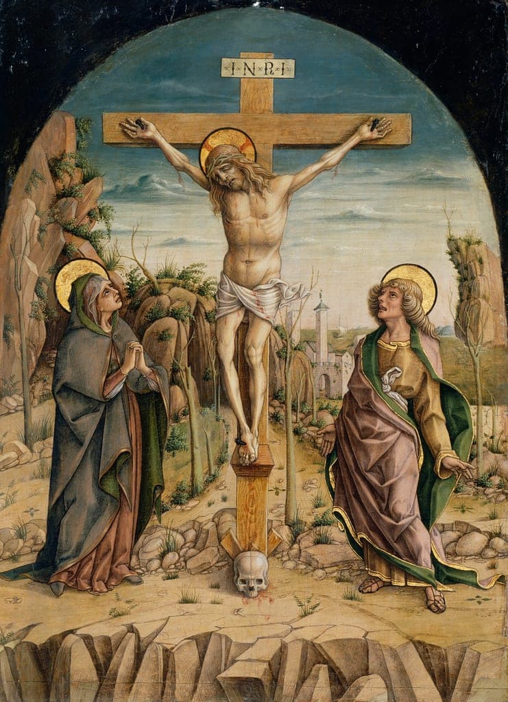 The Crucifixion by Carlo Crivelli (Italian, about 1430–about 1495) — fine art print
