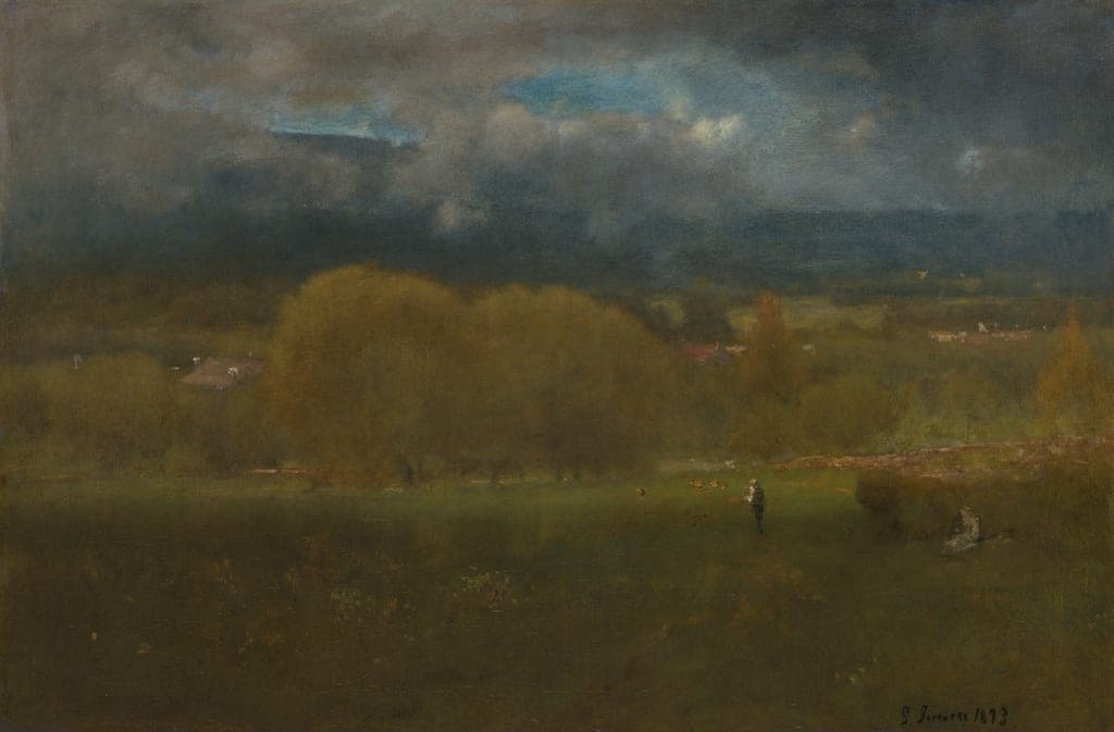 Sunlit Valley by George Inness (American, 1825–1894) — fine art print