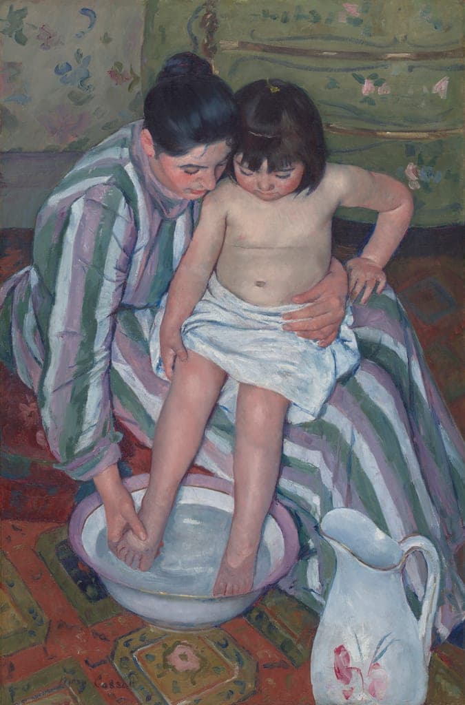 The Child's Bath by Mary Cassatt (American, 1844–1926) — fine art print
