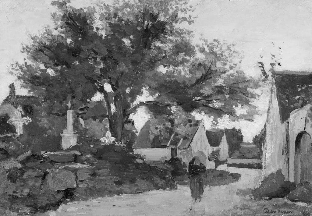 Village in Brittany by Charles François Daubigny (French, 1817–1878) — fine art print
