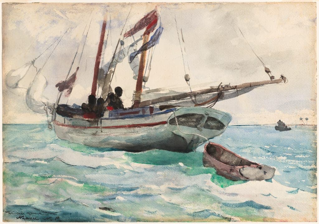 Schooner - Nassau by Winslow Homer
American, 1836-1910 — fine art print