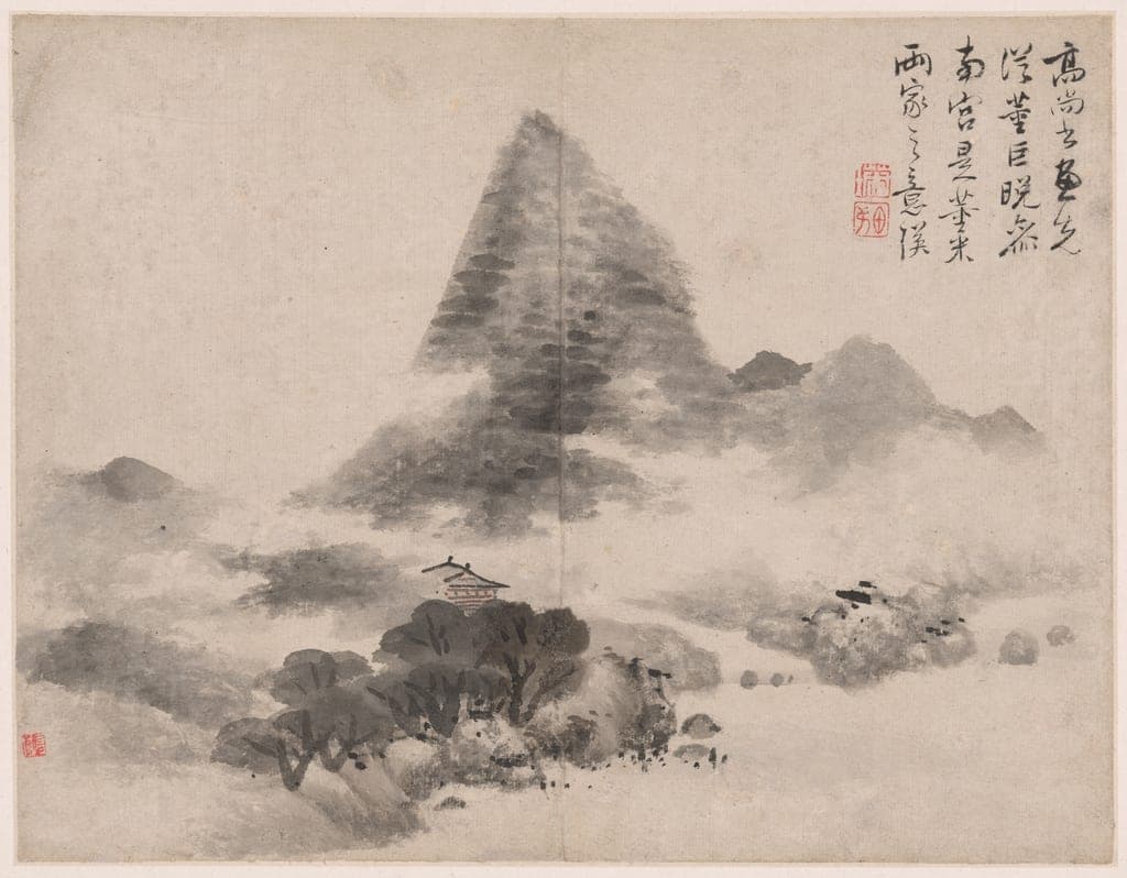 Landscape in the Style of Ancient Masters: After Gao Kegong by Lan Ying (Chinese, 1585-1664) — fine art print