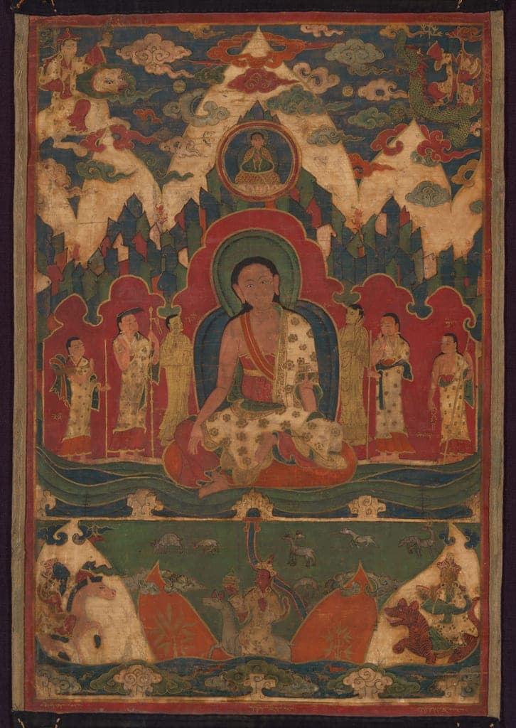 Milarepa on Mount Kailash by Tibet — fine art print