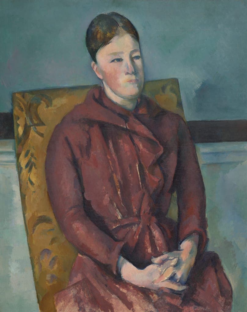 Madame Cezanne in a Yellow Chair by Paul Cezanne (French, 1839–1906) — fine art print