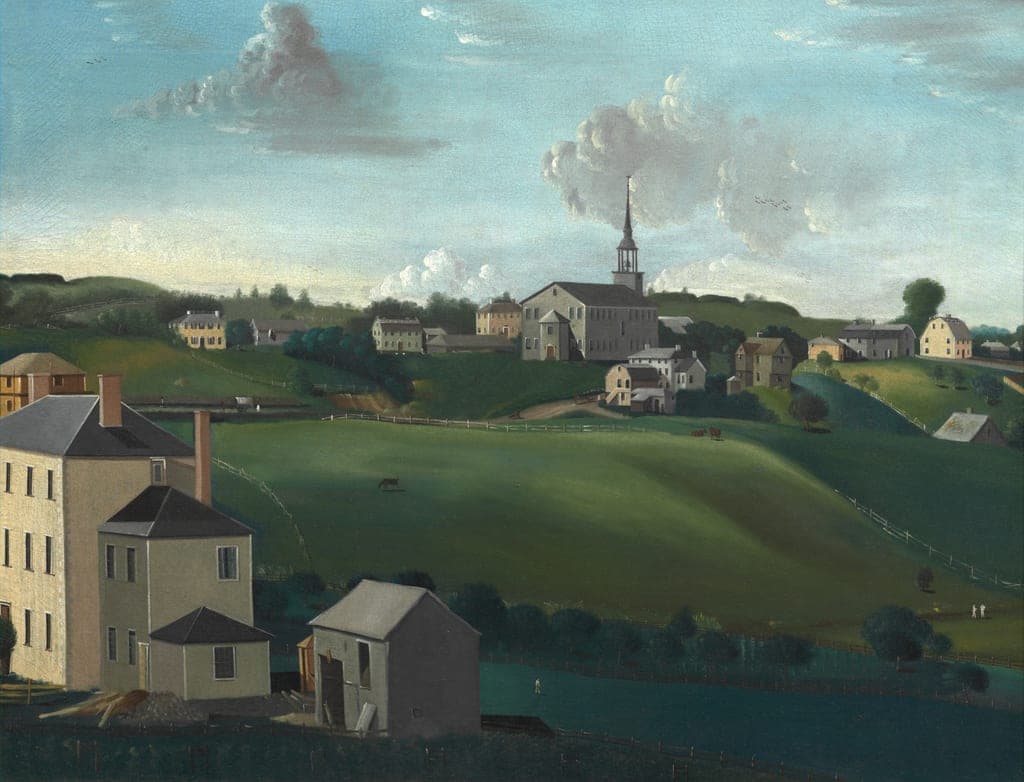 Meetinghouse Hill, Roxbury, Massachusetts by John Ritto Penniman (American, c. 1782–1841) — fine art print