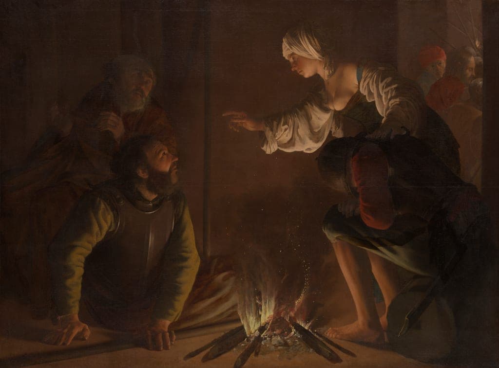 The Denial of Saint Peter by Hendrick ter Brugghen (Dutch, 1588-1629) — fine art print