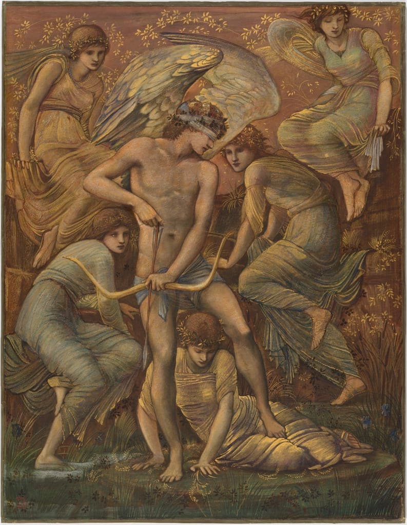 Cupid's Hunting Fields by Sir Edward Burne-Jones
English, 1833-1898 — fine art print