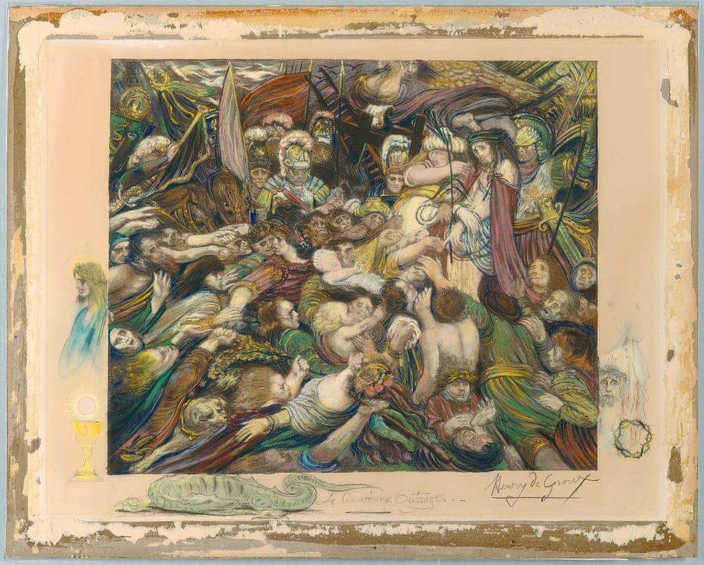 Christ Among His Tormentors by Henri de Groux
Belgian, 1867-1930 — fine art print