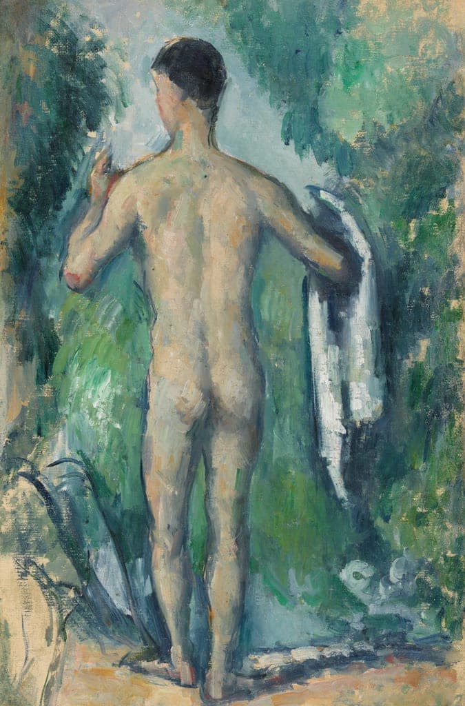 Standing Bather, Seen from the Back by Paul Cezanne (French, 1839–1906) — fine art print
