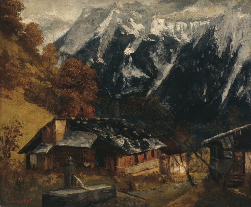 An Alpine Scene by Gustave Courbet (French, 1819–1877) — fine art print