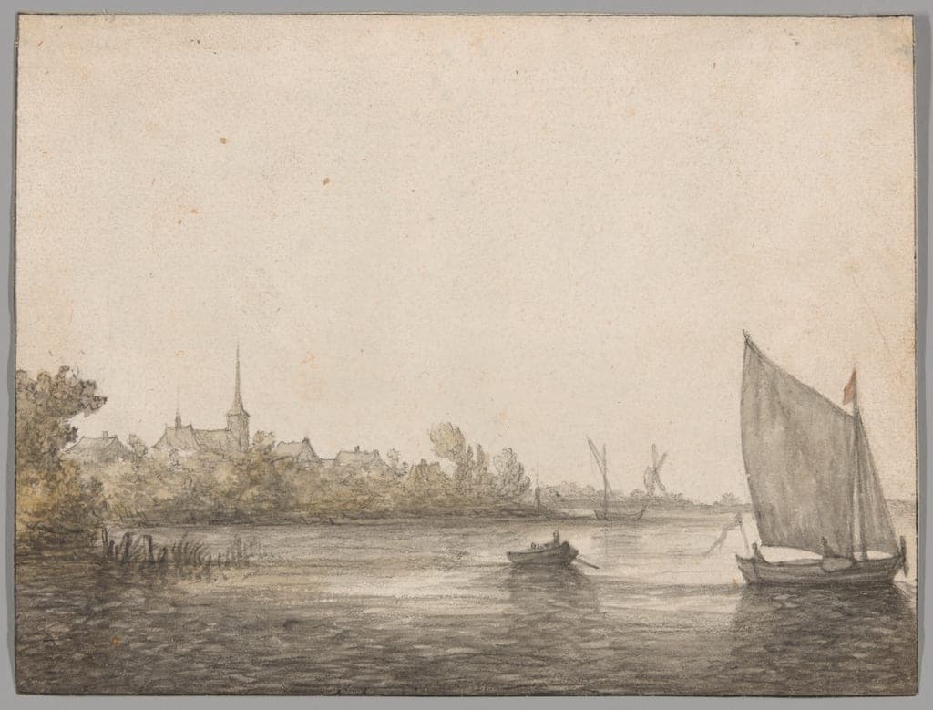 View of IJsselmonde Seen Across the New Maas by Aelbert Cuyp
Dutch, 1620-1691 — fine art print
