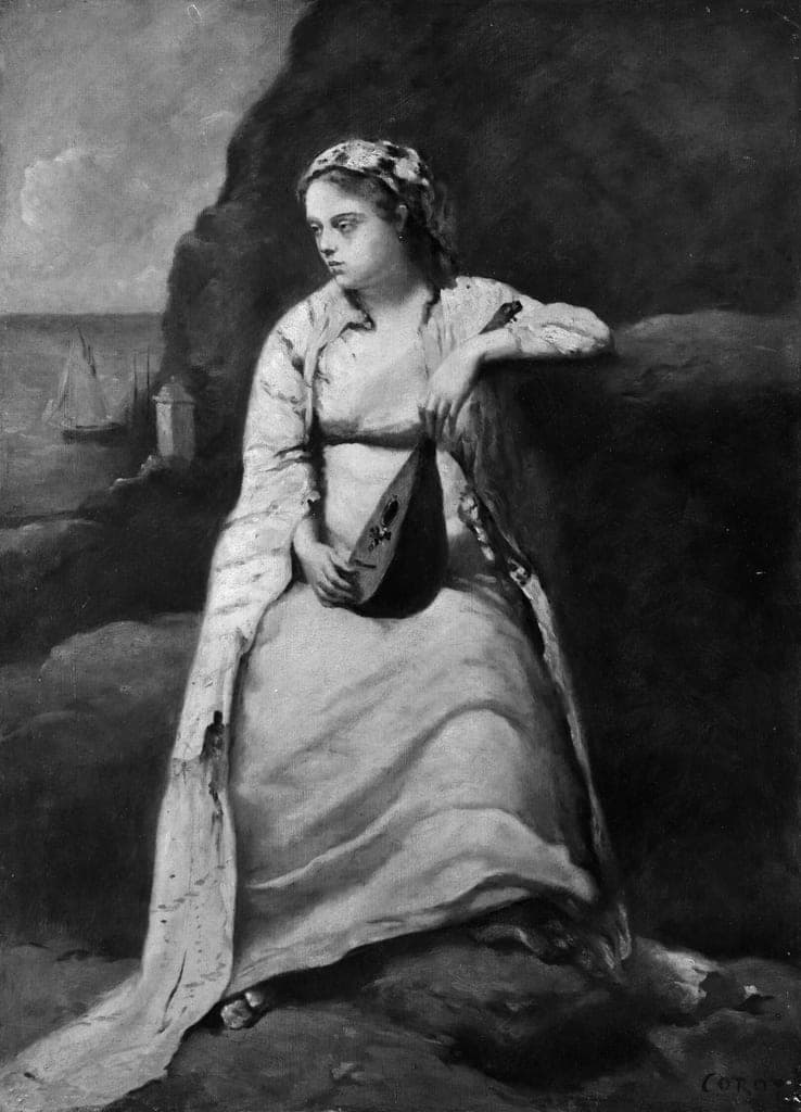 Haydée by Imitator of Jean-Baptiste-Camille Corot (French, 1796–1875) — fine art print