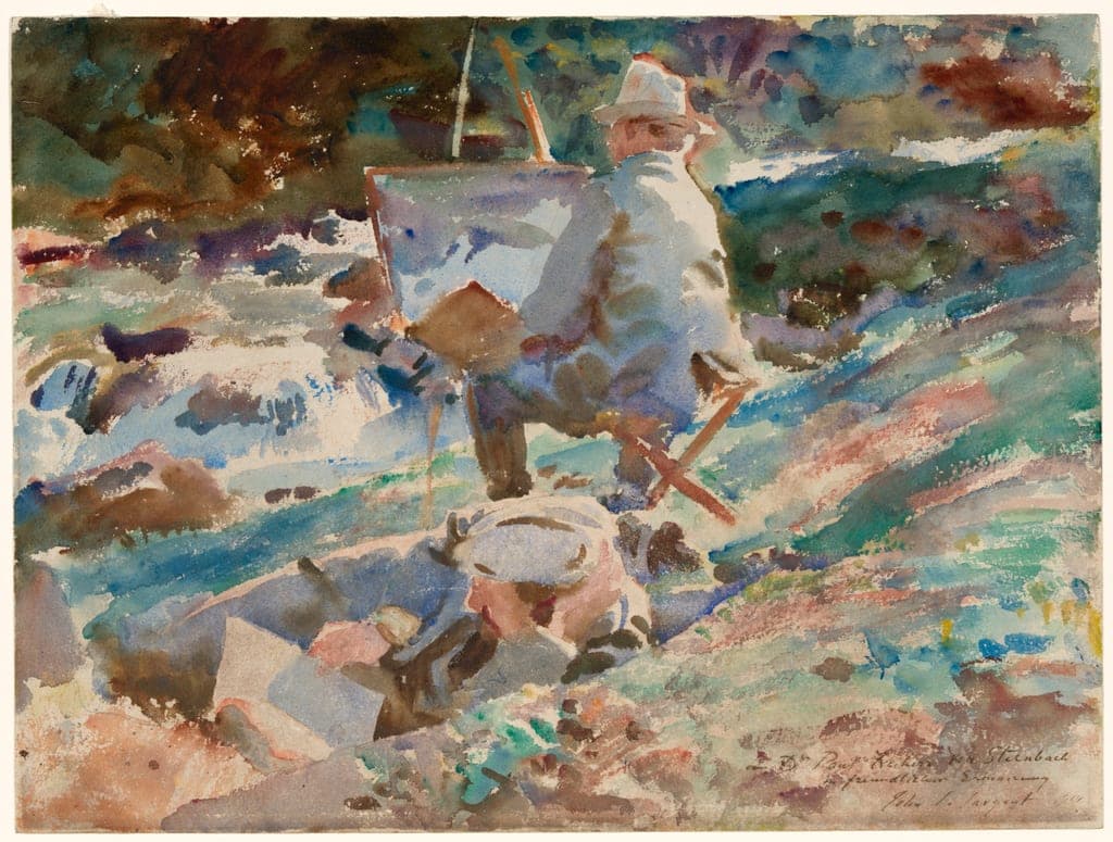 An Artist at His Easel by John Singer Sargent
American, 1856-1925 — fine art print