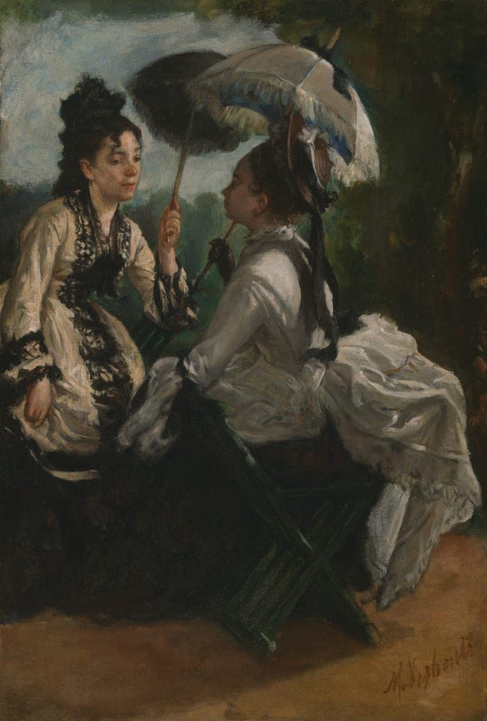The Conversation by Marcellin Gilbert Desboutin (French, 1823–1902) — fine art print