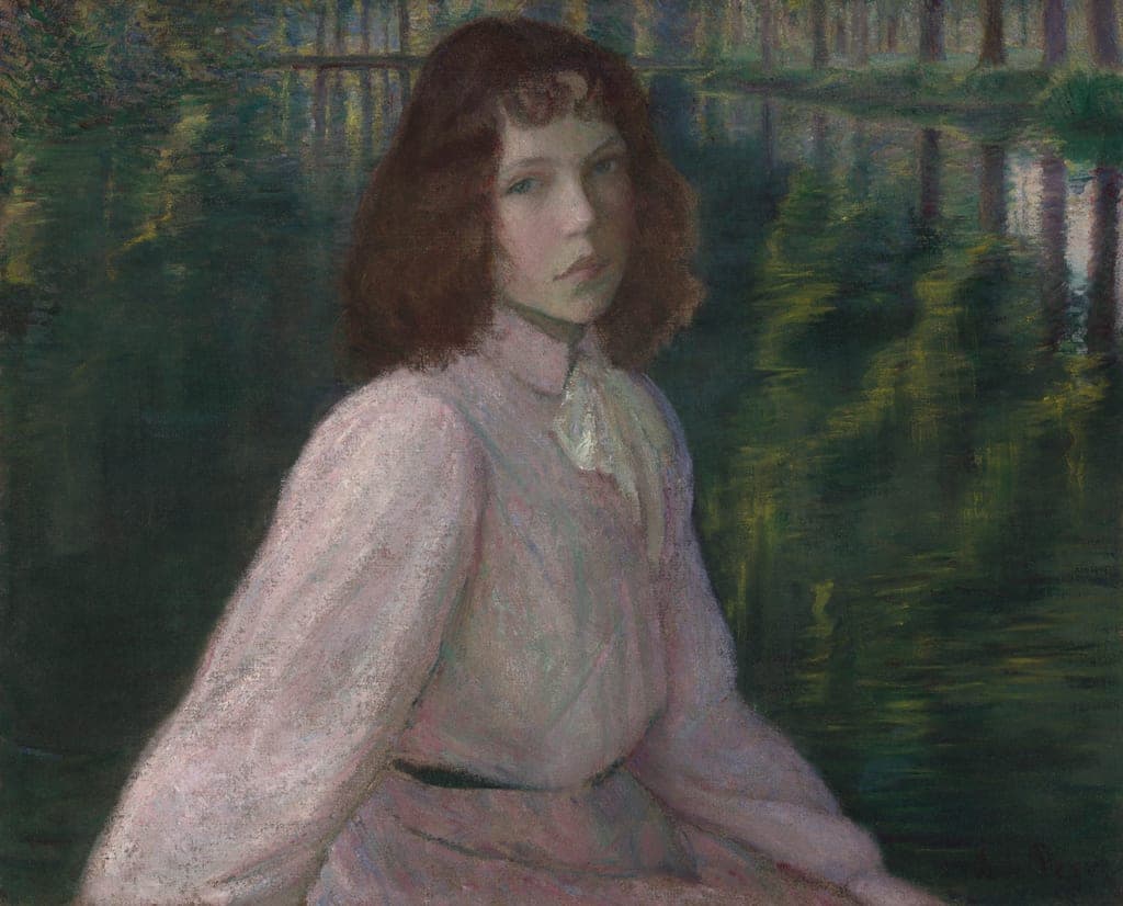 At the River's Bend (On the River II) by Lilla Cabot Perry (American, 1848–1933) — fine art print