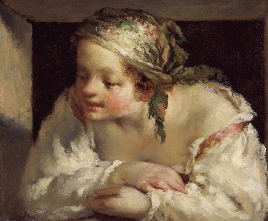 Young Woman by Jean-François Millet (French, 1814–1875) — fine art print