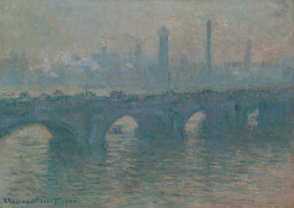 Waterloo Bridge, Gray Weather by Claude Monet (French, 1840–1926) — fine art print