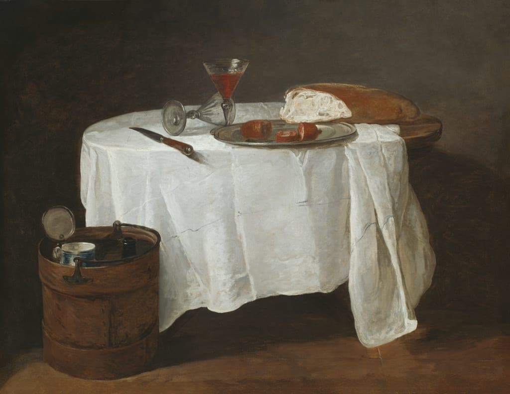 The White Tablecloth by Jean Siméon Chardin (French, 1699–1779) — fine art print