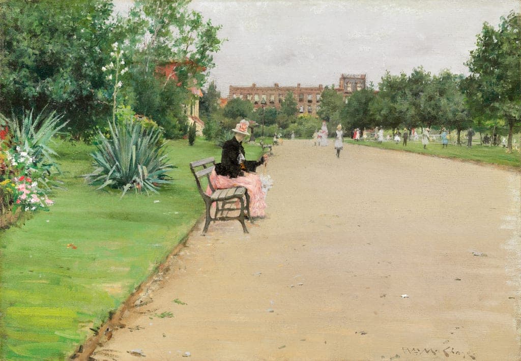 A City Park by William Merritt Chase (American, 1849–1916) — fine art print