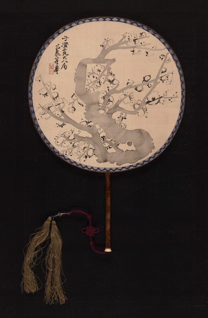 Flowering Plum Blossom 梅花竹柄团扇 by Dong Feng
Chinese, active 19th century — fine art print