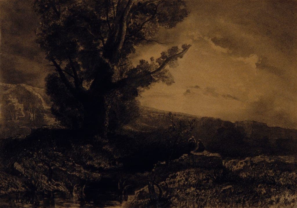 Landscape by Odilon Redon
French, 1840-1916 — fine art print