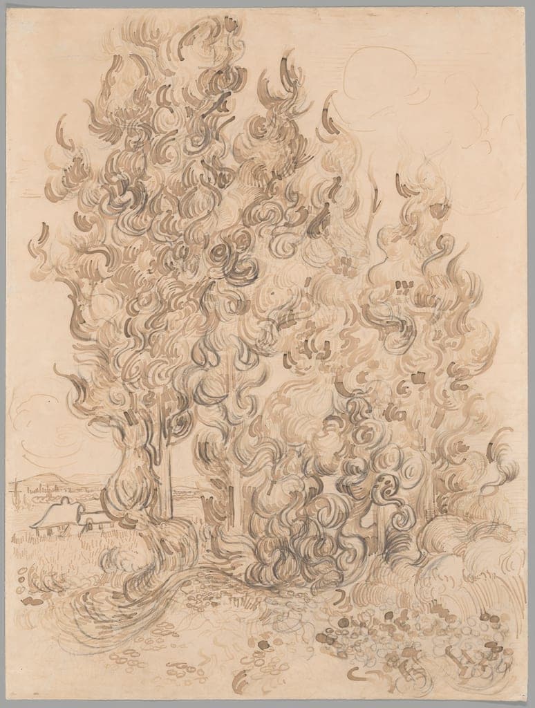 Cypresses by Vincent van Gogh
Dutch, 1853-1890 — fine art print